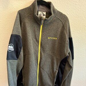 Spider Full Zip Sweater Jacket Mens Size Medium M